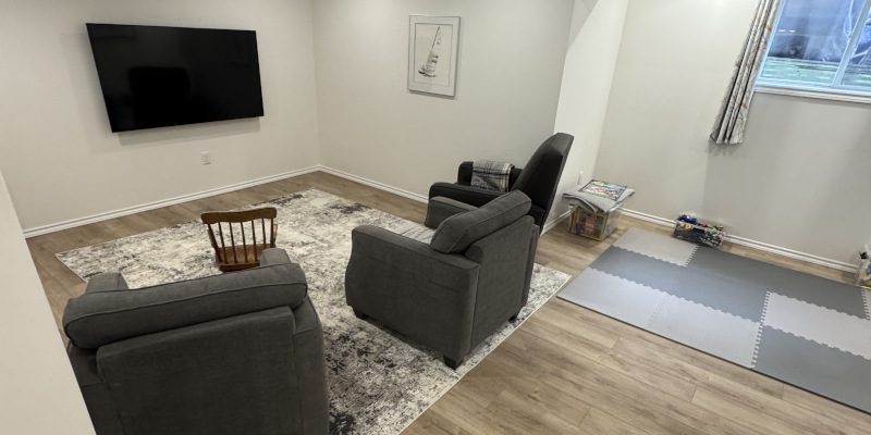 Basement Renovation in Collingwood, Ontario